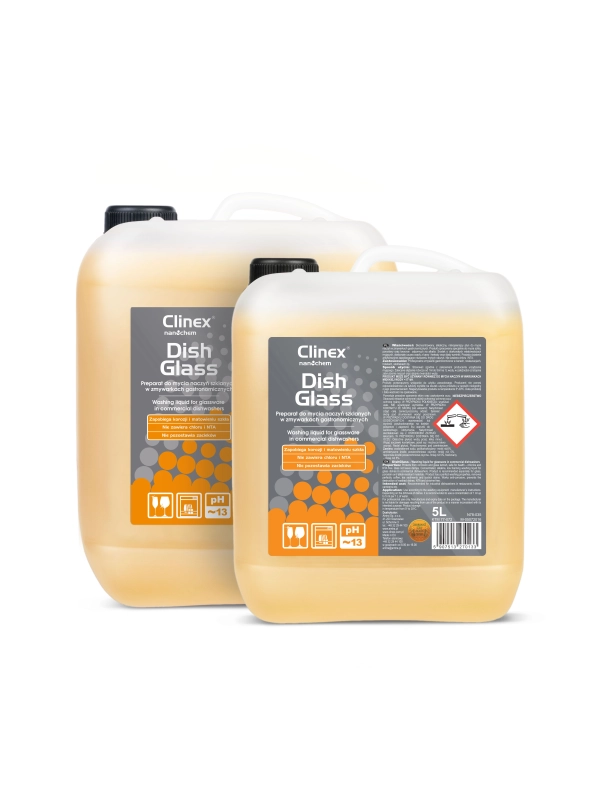 CLiNEX DishGlass 10l  preparat do mycia naczyń szklanych w zmywarkach gastronomicznych