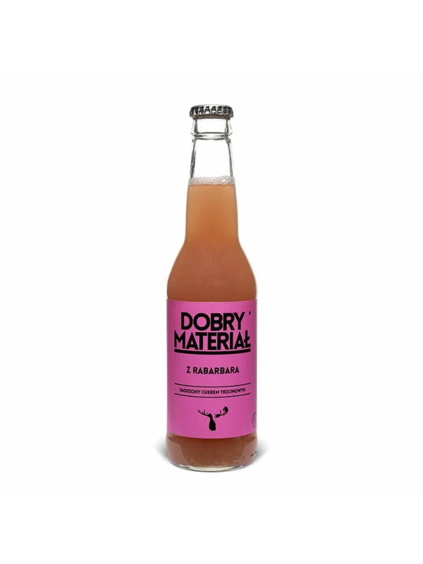 DOBRY MATERIAŁ napój z Rabarbara 330ml (k/12)