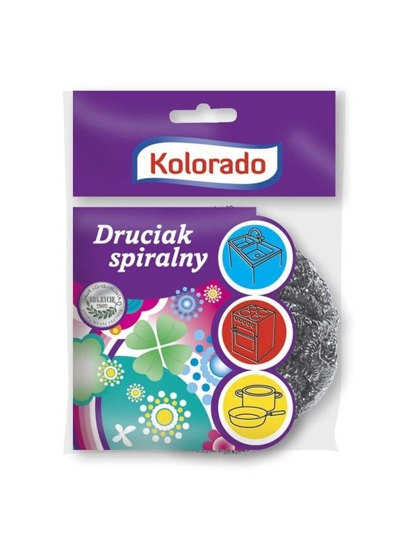 Zmywak spiralny ze stali nierdzewnej