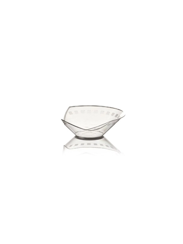 FINGERFOOD - pucharek DOMINO II transparentny PS śr.8cm x h.2,5cm op. 50 sztuk