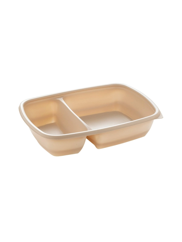 FastPac RC23 N lunch pojemnik 600+300ml op.75szt (k/4) dwudzielny, PP, beżowy, Sabert