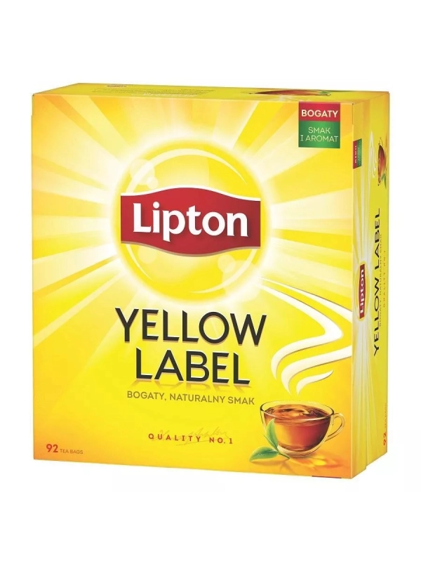 Herbata LIPTON Yellow Label, 100 torebek  op. 1 szt.