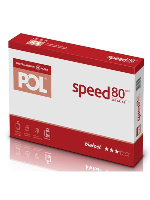 Papier ksero A3 80G POLSPEED klasa C, 500ark. (k/5)