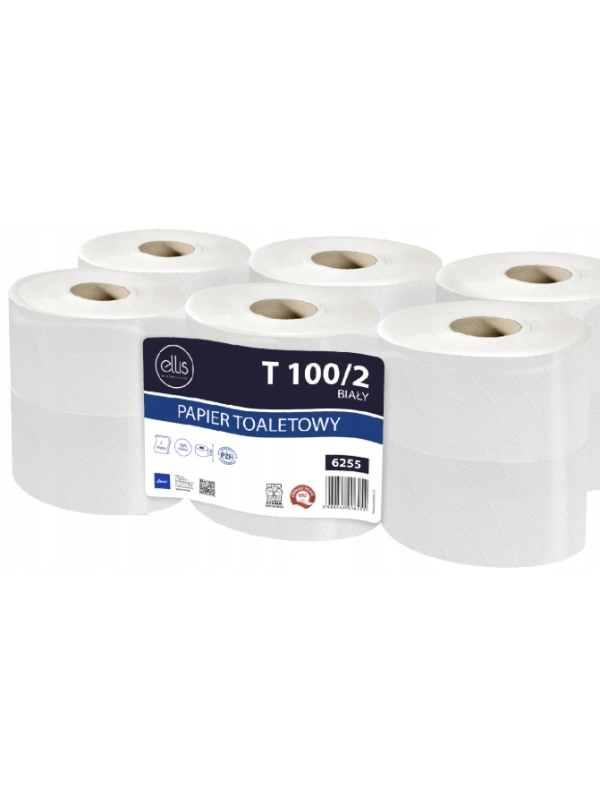 Papier toaletowy biały Jumbo ELLIS 100m 12rolek