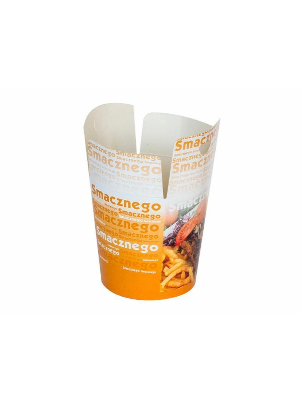 KEBAB BOX 750ml, nadruk standard SMACZNEGO, cena za opakowanie 50szt
