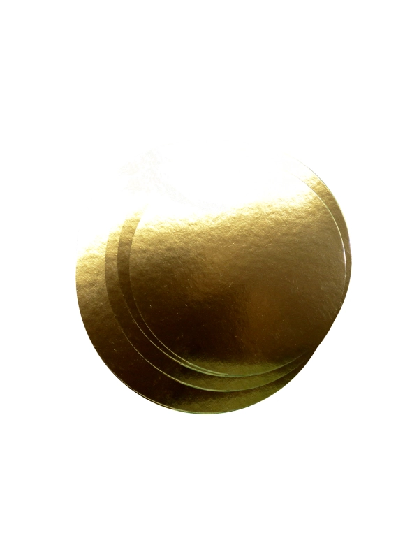 Podkład pod tort śr.30cm, złoty, op.100szt