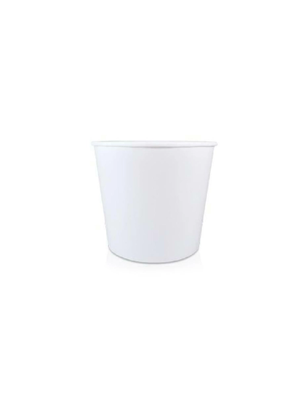 Kubełek papierowy 4100ml (114szt) biały + wieczko