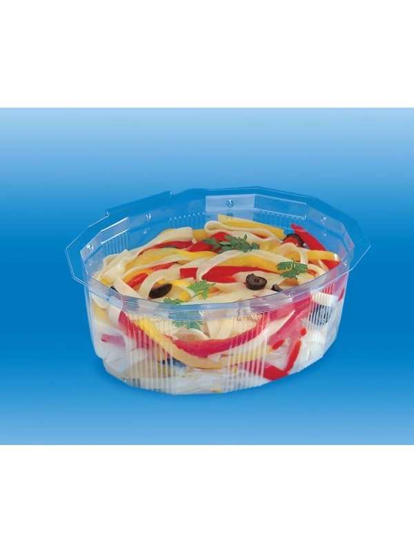 Pojemnik PET z zespoloną przykrywką 103x87x34mm - surówka, sałatka, zakąska 125 ml op. 100 sztuk