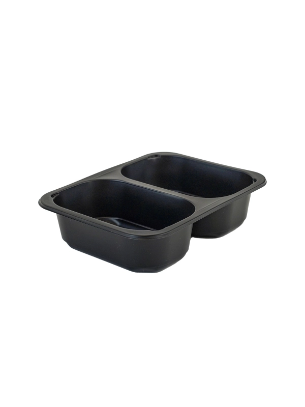 T B 205/160/2 H50 G poj. zgrzew op.80szt (k/6) wysokość 5,0cm czarny, dwudzielny, gładki