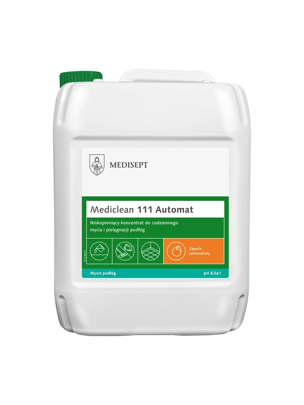 MEDICLEAN 111 Automat 5L Niskopieniący koncentrat do codziennego mycia i pielęgnacji podłóg oraz do maszynowego mycia podłóg