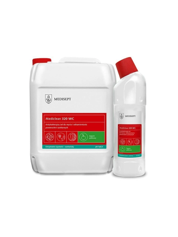 MEDICLEAN żel do WC 750ml, antybakteryjny do mycia i odkamieniania sanitariatów MC320