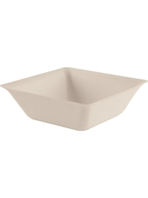 Miska z trzciny cukrowej kwadrat 2500ml, 23,3x23,3x7,7cm, op. 10 sztuk