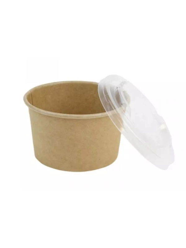 Wieczko plastikowe do pojemnik na zupę Kraft 500ml, 50szt Wieczko plastikowe do pojemnik na zupę Kraft 500ml, 50szt