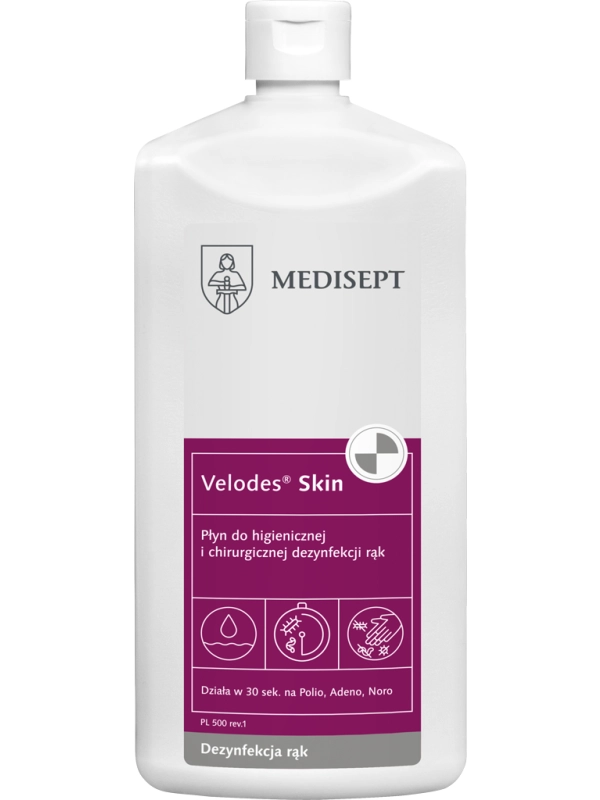 MEDISEPT Velodes Skin 500ml płyn do dezynfekcji rąk (k/24)