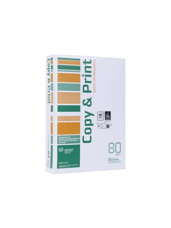 Papier ksero A4 80g COPY&PRINT biały klasa C (k/5)