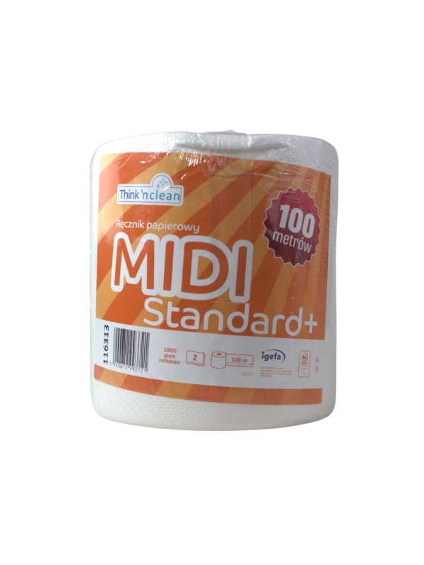 Ręcznik rola MIDI Standard+ op.6rol., celuloza 2W 100m TnC