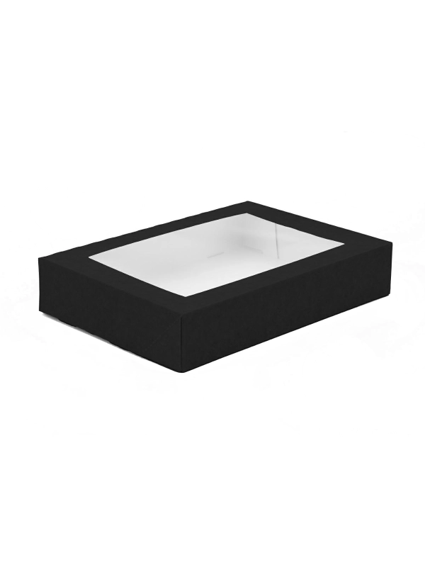 SUSHI box 22x14x5cm op.50szt. czarny (P9784)