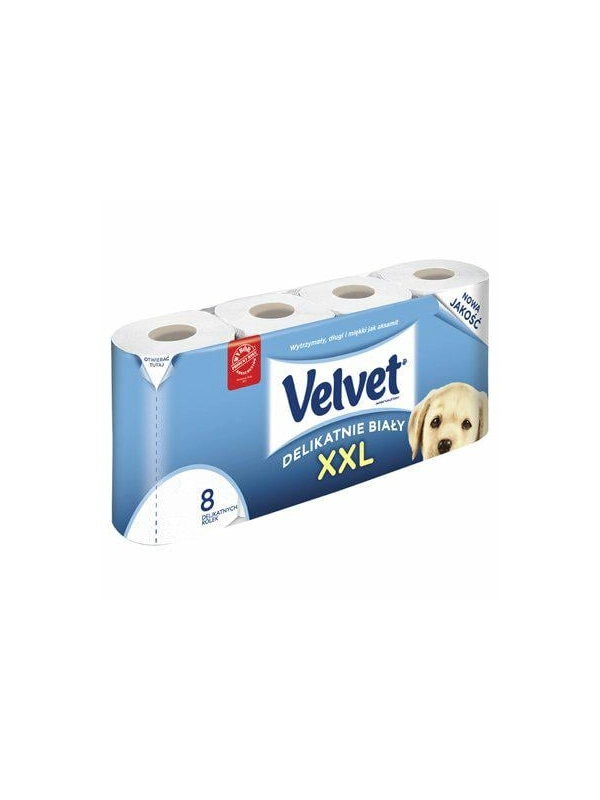 Papier toaletowy Velvet XXL biały, 8 sztuk