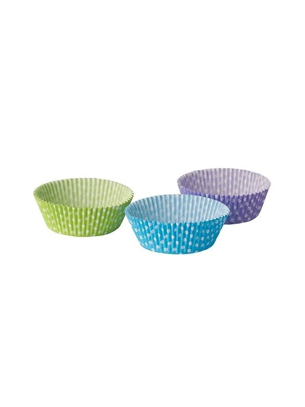 Papilotki Dots" mix kolorów śr.5xh.2,5cm  op. 60 sztuk"