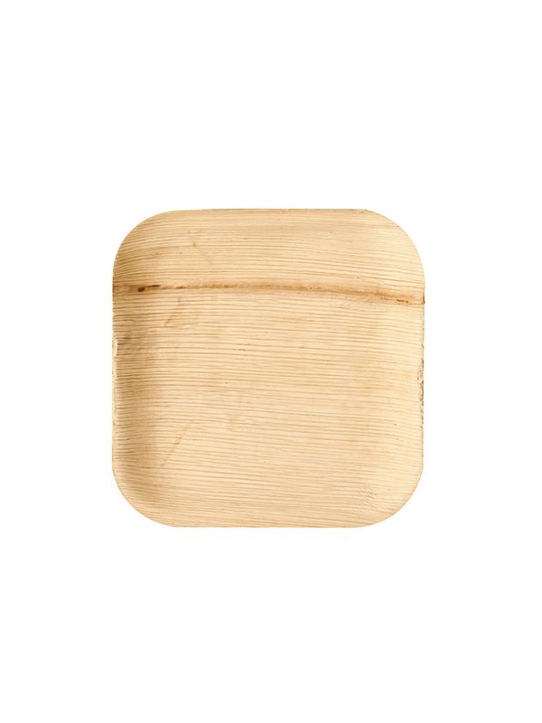 Talerz PURE z liści palmowych kwadratowy 180x180xh.15mm op. 25 sztuk