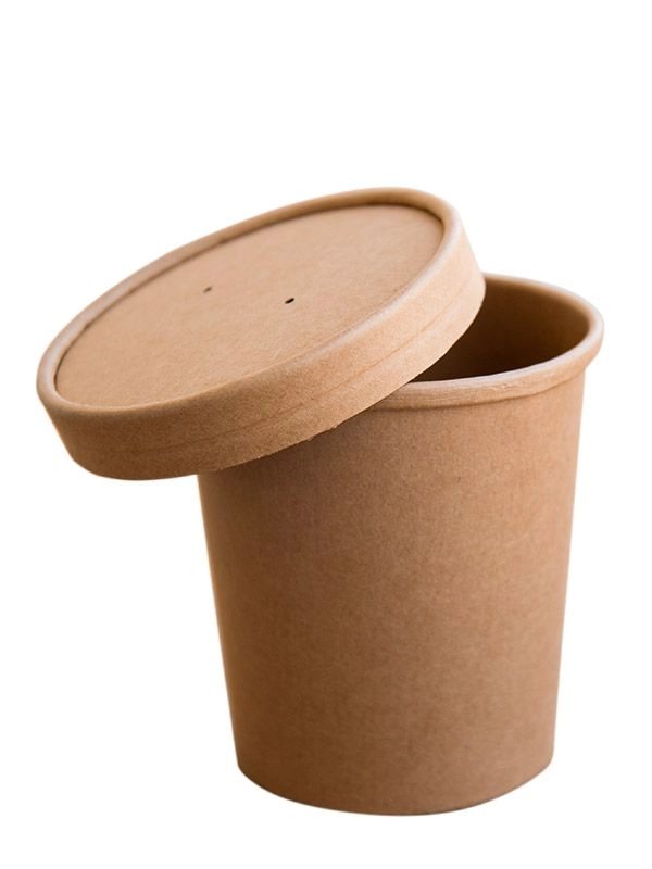 Pojemnik papierowy Kraft zupa 350ml fi 90mm, op. 25 szt. (k/20)
