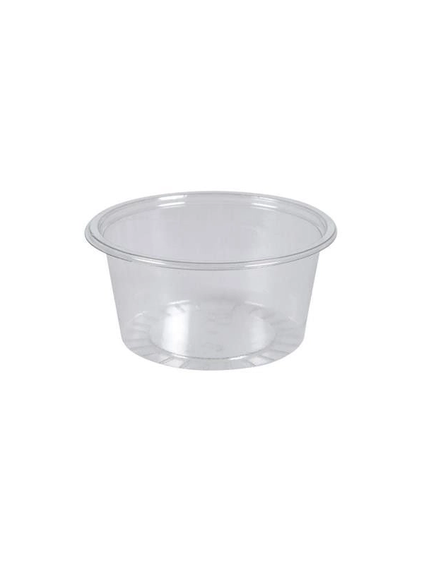 Pojemnik sos, dip, dressing rPET 100ml fi 75mm transparent op. 100 sztuk