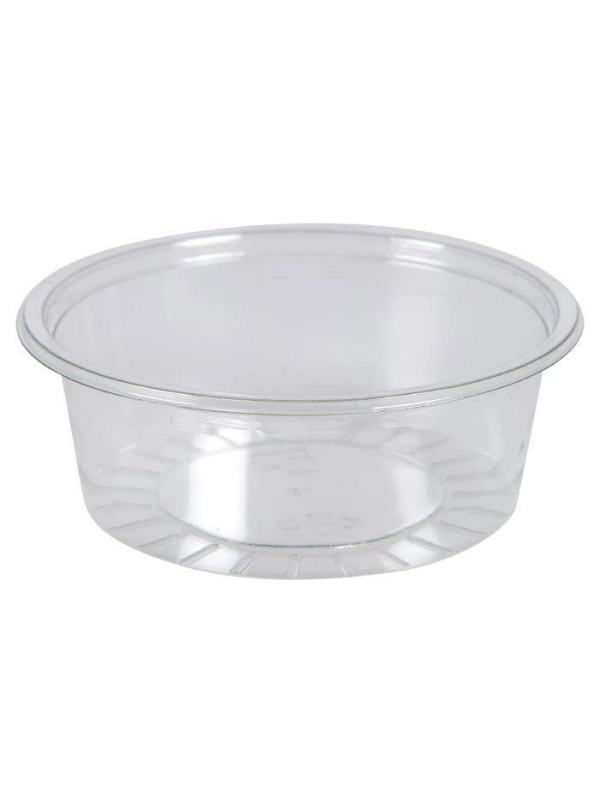 Pojemnik sos, dip, dressing rPET 80ml fi 75mm transparent op. 100 sztuk