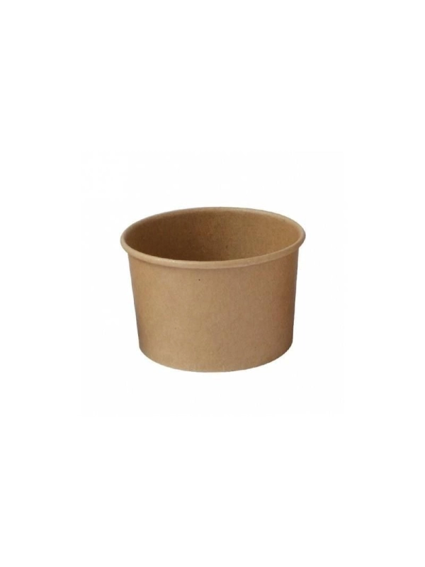 Pojemnik papierowy KRAFT na lody 270ml śr.96xh.55mm op. 50 sztuk