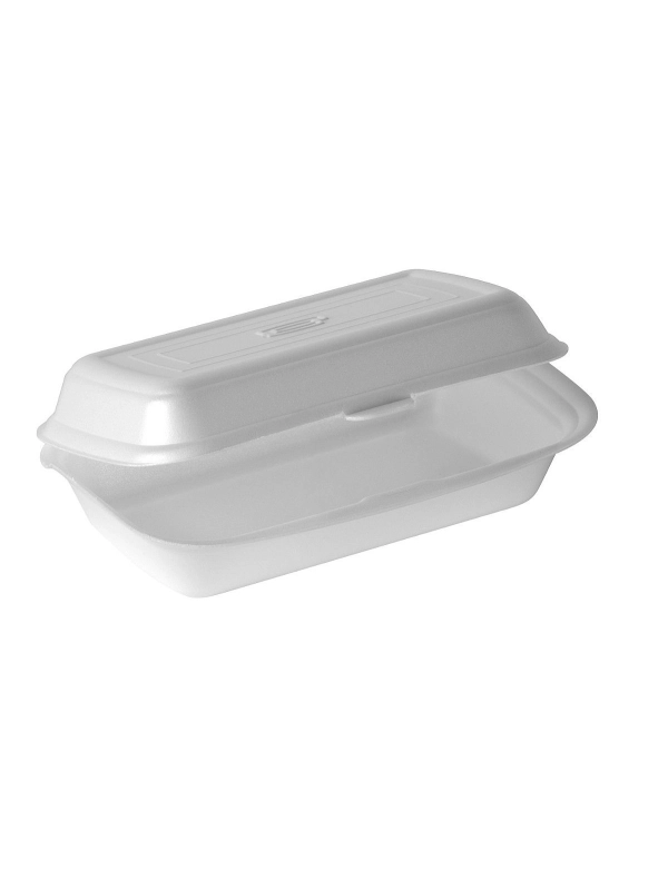 Pojemnik styropianowy MAŁY LUNCH HAMBURGER Q Pack Klaipeda biały op. 125 sztuk
