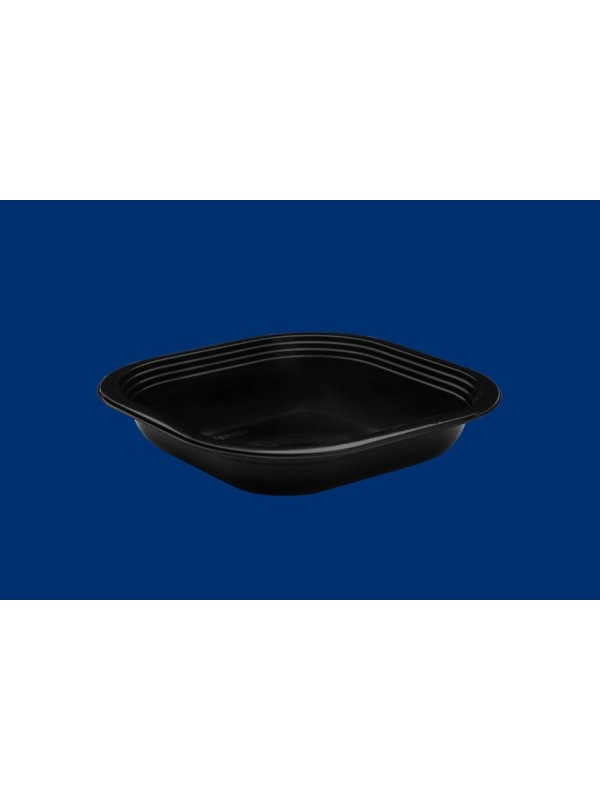 Pojemnik do zgrzewu czarny K 180/35, czarny, 180x180x35, cena za opakowanie 100szt