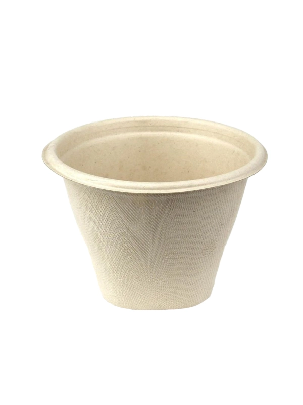 BePulp miska okrągła, 500ml, śr.130xh.90mm, pulpa roślinna, op.100 sztuk