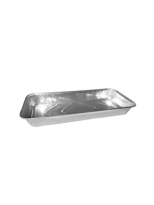 Foremka aluminiowa R-38G, prostokątna 650ml 256x116xh.27mm op. 100 sztuk