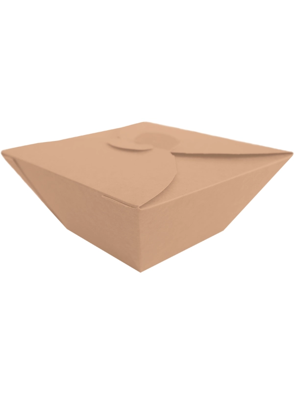 BIO FOOD BOX 1000ml brązowy op.50szt 17x17cm, biodegradowalne (k/4) SALAD BOX TnG
