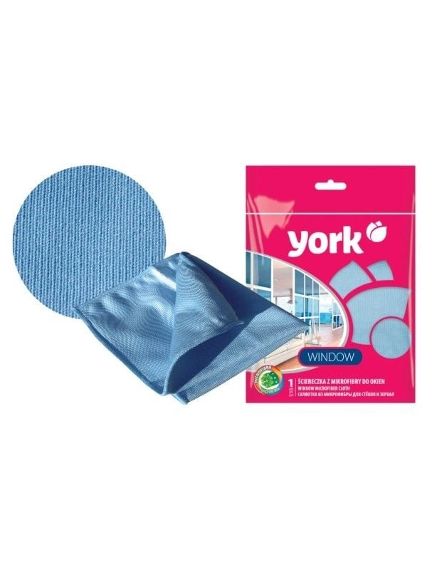 Ścierka z mikrofibry do szyb YORK dwustronna