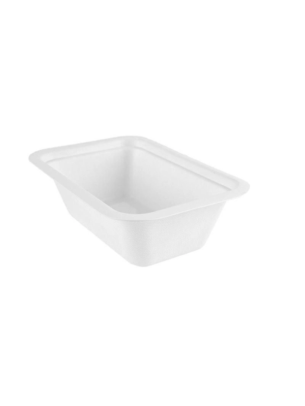 Seria 3" pojemnik z trzciny cukrowej 650ml VEGWARE 190x130x60mm, biodegradowalny op. 50 sztuk"