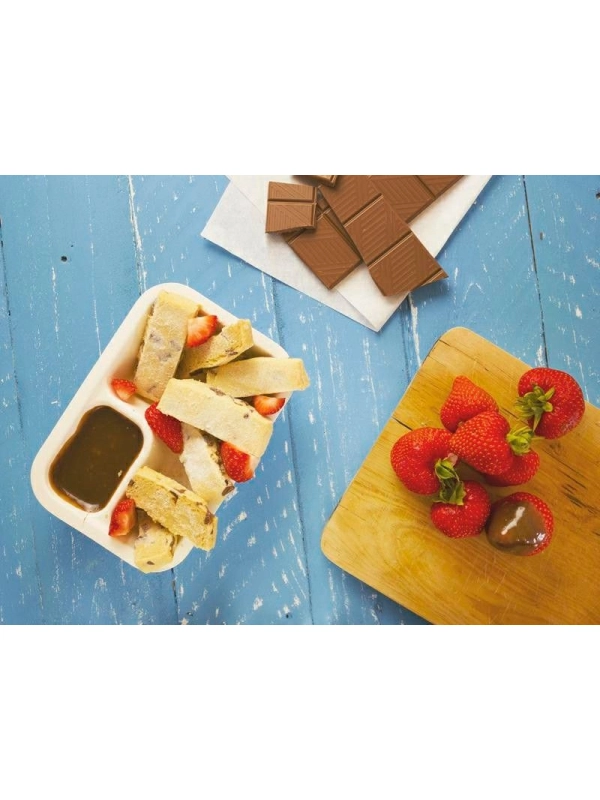 Seria 3 pojemnik z trzciny cukrowej z DIP 360ml VEGWARE 190x130x35mm, biodegradowalny op. 50 sztuk
