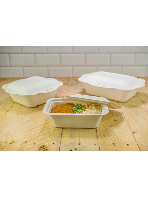Seria 3" pokrywka z trzciny cukrowej 212x150mm VEGWARE biodegradowalna op. 50 sztuk"