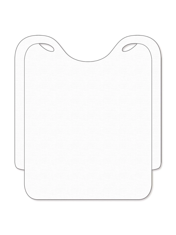 Śliniak TNT dla gości 39 x 36 cm PP bez nadruku, biały op. 100 sztuk