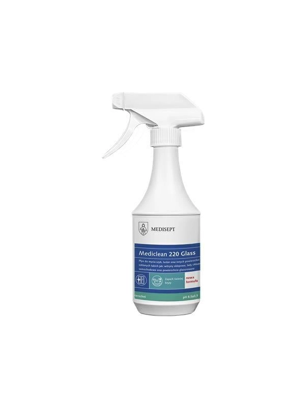 MEDICLEAN MC220 Glass Clean 500ml szyby i lustra - aktywna piana