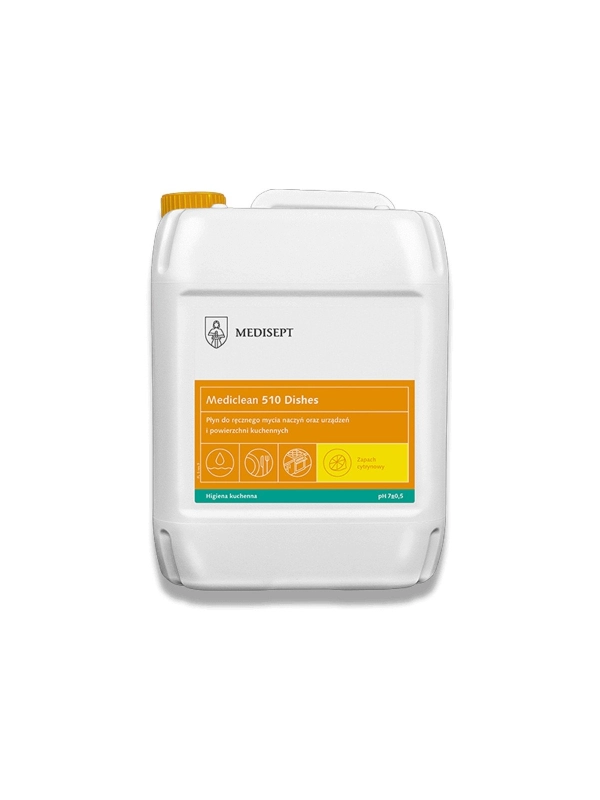 MEDICLEAN MC510 Diament 5l cytrynowy Płyn do ręcznego mycia naczyń oraz urządzeń i powierzchni kuchennych ph 7