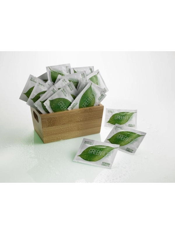 Chusteczki odświeżające GREEN ICE 10,5 x 19cm op. 500 sztuk