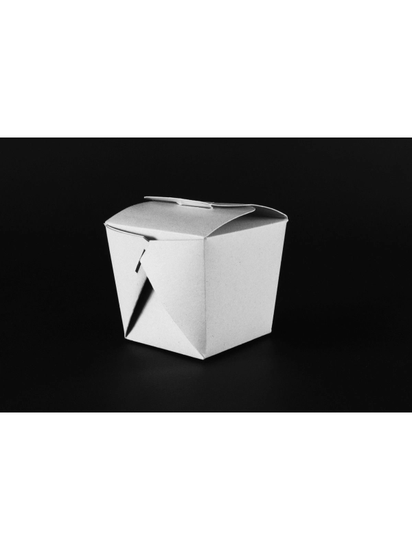 TAKEOUT BOX SZARY 8x8x9cm karto szary naturalny foliowany środek op. 100 sztuk