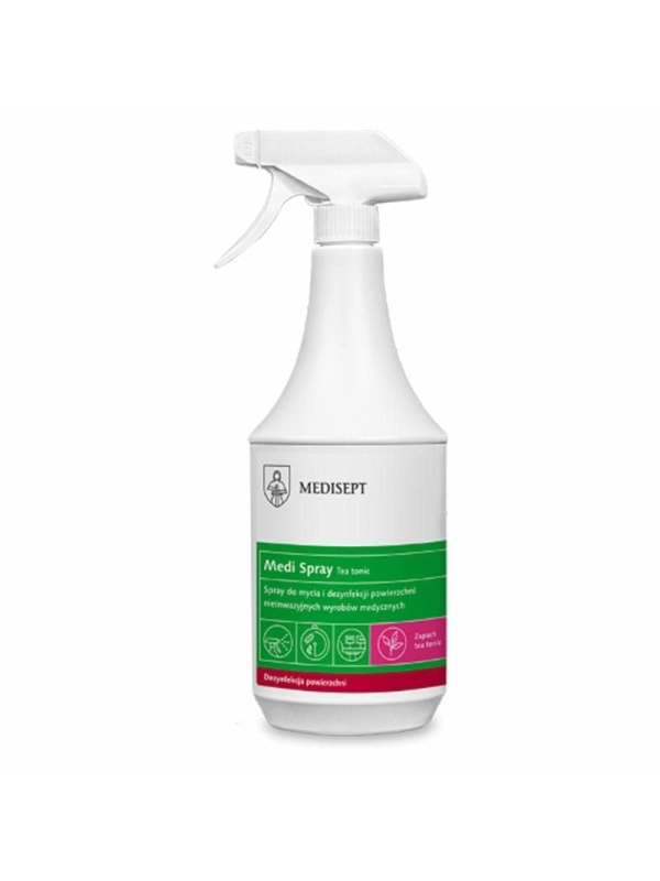 MEDISEPT Velox Spray teatonic 1l alkoholowy gotowy do użycia preparat do mycia i dezynfekcji