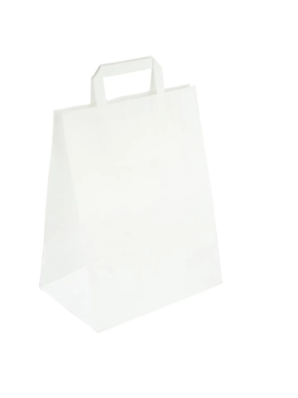 Torba catering papierowa klockowa rączka płaska 320x160x380 250szt