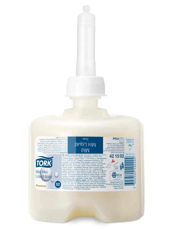 Mydło w płynie mini TORK Premium, kremowe - 8x475 ml S2