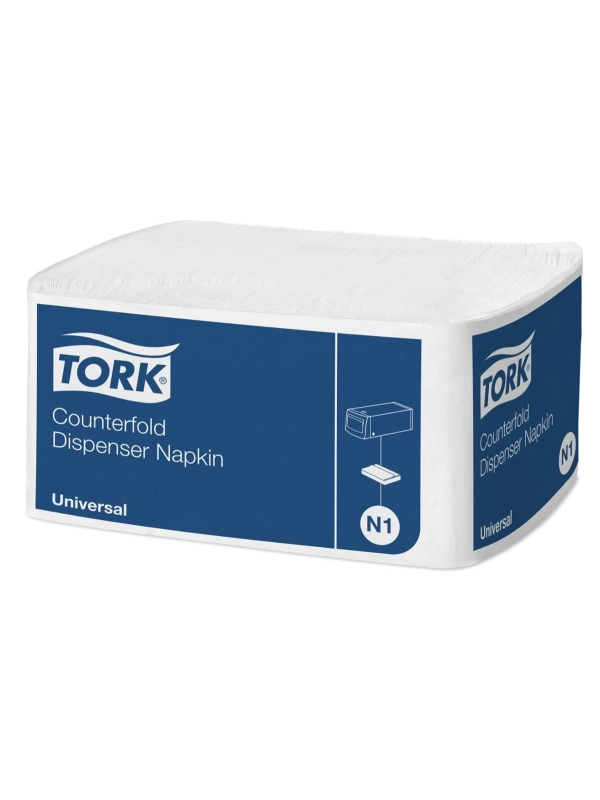 TORK Serwetki dyspenserowe 1W Universal N1, białe-makulatura 30x33cm op. 7200 sztuk