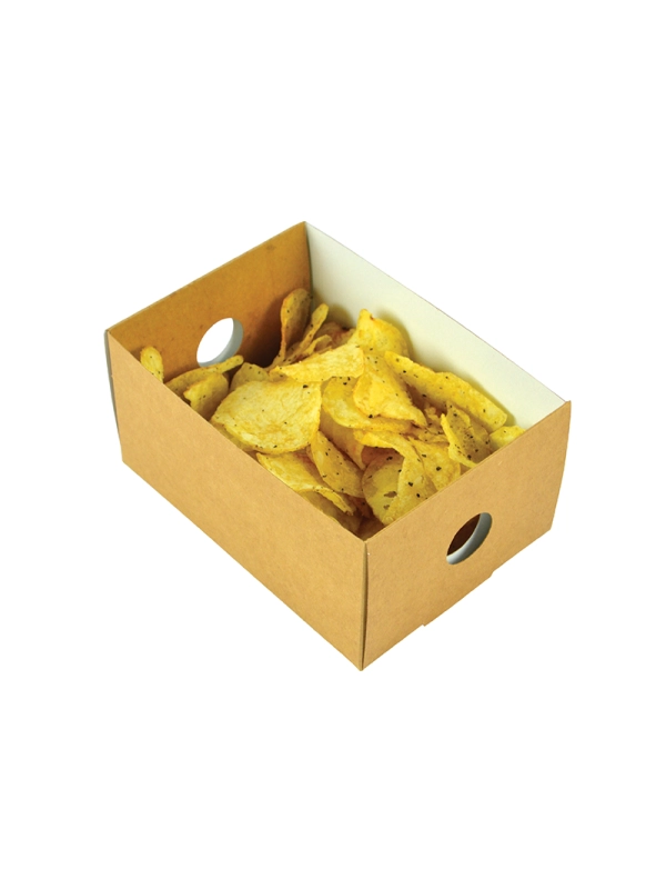 Tacka wkład separujący żywność 1/8 op.50szt., 155x110x(h)78mm, biodegradowalne