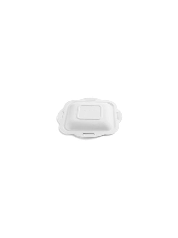 Seria 4" pokrywka z trzciny cukrowej 225x210mm VEGWARE biodegradowalna op. 50 sztuk"
