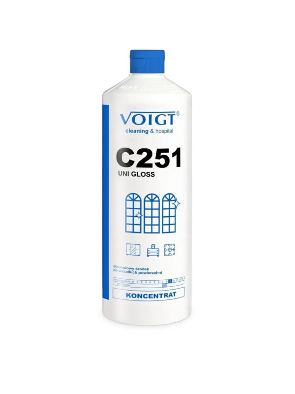 VOIGT Uni gloss 1L Alkoholowy środek do  wszelkich powierzchni (k/12)