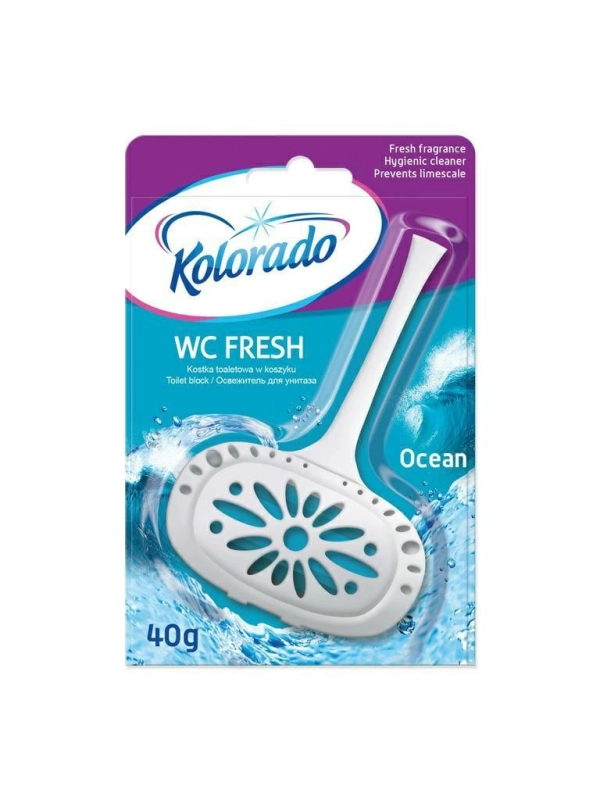 WC Fresh - kostka toaletowa w koszyku, zapach - MIX zapachów